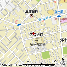 埼玉県越谷市弥十郎723-5周辺の地図