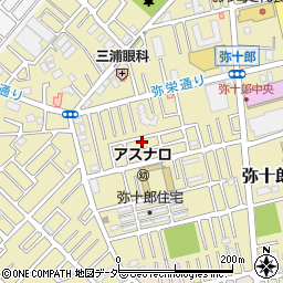 埼玉県越谷市弥十郎722-5周辺の地図