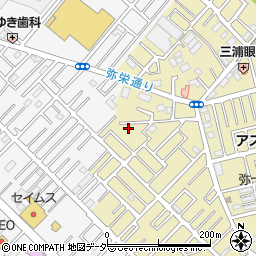 埼玉県越谷市弥十郎88-3周辺の地図