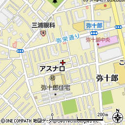 埼玉県越谷市弥十郎718周辺の地図