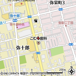 埼玉県越谷市弥十郎409-13周辺の地図