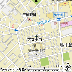 埼玉県越谷市弥十郎721周辺の地図
