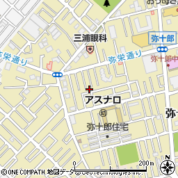 埼玉県越谷市弥十郎723-8周辺の地図