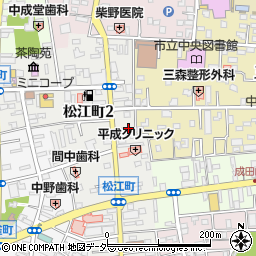 鍵交換の生活救急車　川越市・受付センター周辺の地図