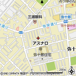 埼玉県越谷市弥十郎722-3周辺の地図