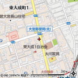 赤芝・﻿大宮中央総合病院入口周辺の地図