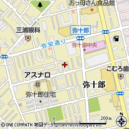 埼玉県越谷市弥十郎716周辺の地図