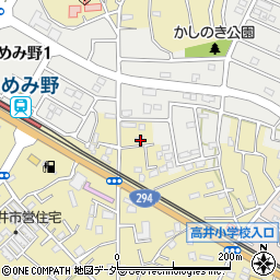 茨城県取手市野々井262周辺の地図