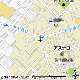 埼玉県越谷市弥十郎92-7周辺の地図