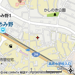 茨城県取手市野々井261周辺の地図