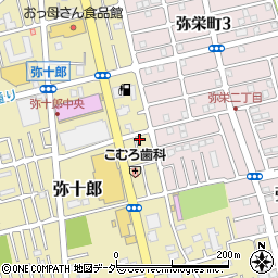 埼玉県越谷市弥十郎409-11周辺の地図