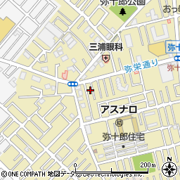 埼玉県越谷市弥十郎697周辺の地図