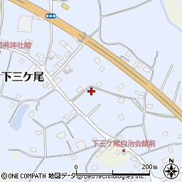 千葉県野田市下三ケ尾284周辺の地図