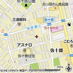埼玉県越谷市弥十郎717周辺の地図