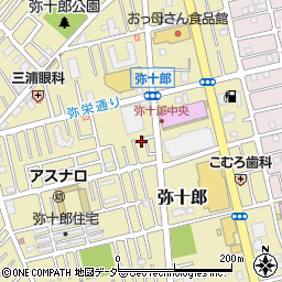 埼玉県越谷市弥十郎712-6周辺の地図