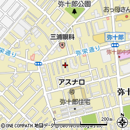 埼玉県越谷市弥十郎701周辺の地図