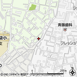 埼玉県越谷市恩間55-28周辺の地図