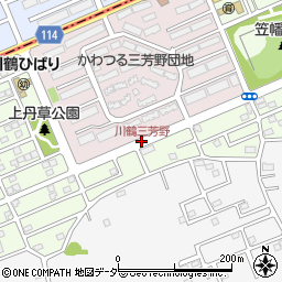 川鶴三芳野周辺の地図