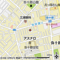 埼玉県越谷市弥十郎702周辺の地図