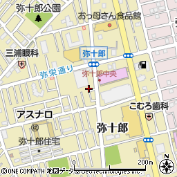 埼玉県越谷市弥十郎712-4周辺の地図