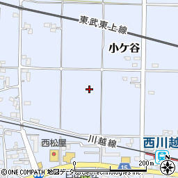 埼玉県川越市小ケ谷周辺の地図