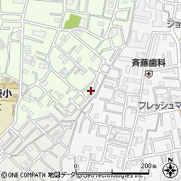 埼玉県越谷市恩間55-41周辺の地図