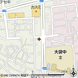 埼玉県越谷市大道523周辺の地図