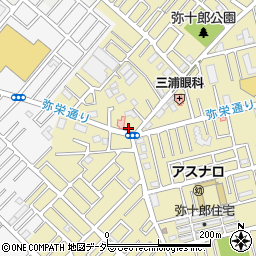埼玉県越谷市弥十郎94-7周辺の地図