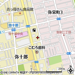 埼玉県越谷市弥十郎393周辺の地図