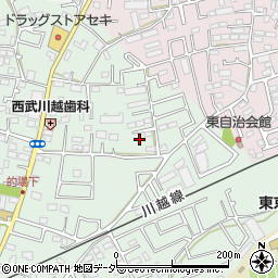 埼玉県川越市的場2425周辺の地図