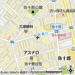 埼玉県越谷市弥十郎705-9周辺の地図