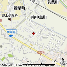 茨城県龍ケ崎市南中島町周辺の地図