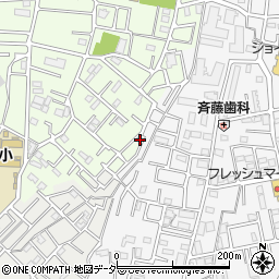 埼玉県越谷市恩間55-37周辺の地図