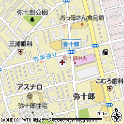 埼玉県越谷市弥十郎708-1周辺の地図