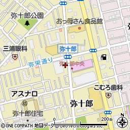 埼玉県越谷市弥十郎711周辺の地図