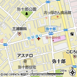 埼玉県越谷市弥十郎707周辺の地図