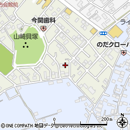 千葉県野田市山崎貝塚町周辺の地図