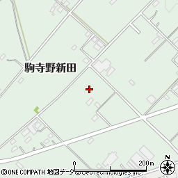 埼玉県日高市駒寺野新田周辺の地図