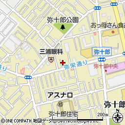 埼玉県越谷市弥十郎685-13周辺の地図