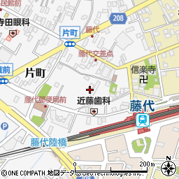 茨城県取手市片町周辺の地図