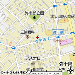 埼玉県越谷市弥十郎683-4周辺の地図