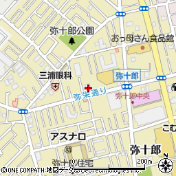 埼玉県越谷市弥十郎682周辺の地図