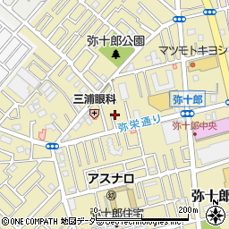 埼玉県越谷市弥十郎685-12周辺の地図