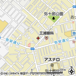 埼玉県越谷市弥十郎100周辺の地図