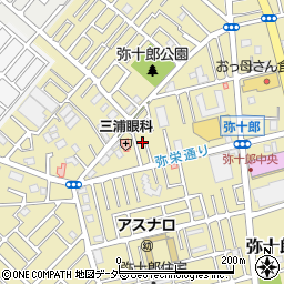 埼玉県越谷市弥十郎685-6周辺の地図
