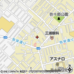 埼玉県越谷市弥十郎148周辺の地図