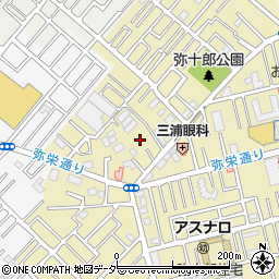 埼玉県越谷市弥十郎167周辺の地図
