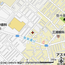 埼玉県越谷市弥十郎125-1周辺の地図