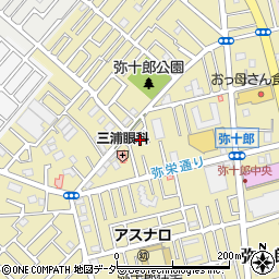 埼玉県越谷市弥十郎666周辺の地図