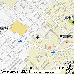 ローソン越谷弥十郎店周辺の地図